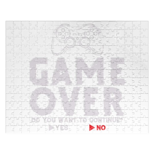 Game Over Do You Want To Continue Yes No Jigsaw Puzzles