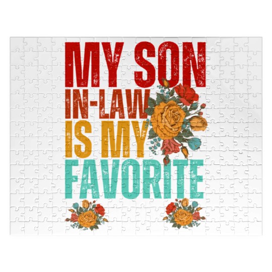 My Son In Law Is My Favorite Child Son-In-Law Dad Jigsaw Puzzles
