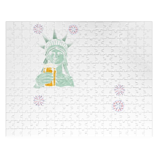 Let us Drink and Blow Shit up Independence Day Jigsaw Puzzles