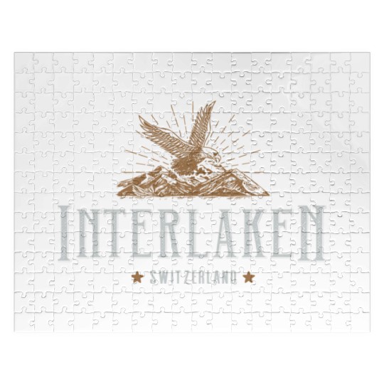 Interlaken Moains Switzerland Hiking Outdoors Jigsaw Puzzles