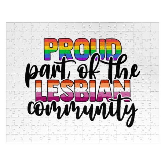 Proud Part of the Lesbian Community Jigsaw Puzzles