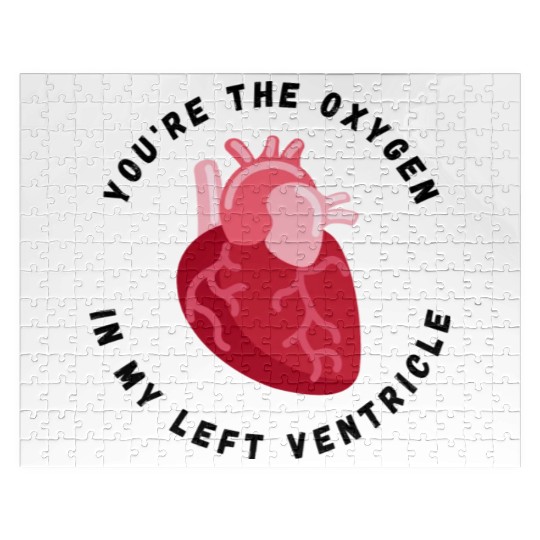Valentine s Day Heart You re The Oxygen In My Left Jigsaw Puzzles