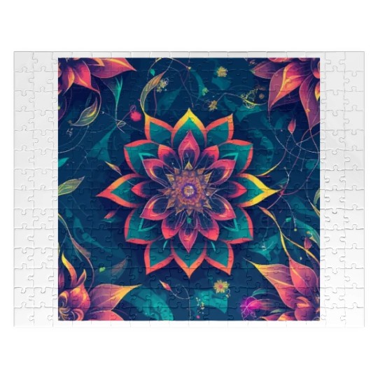 Cyberpunk flowers Jigsaw Puzzles