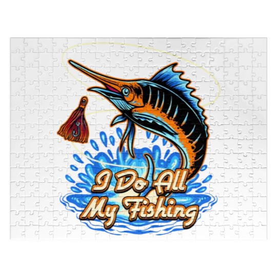 I Do All Fishing Ocean Fisherman Sea Fish Jigsaw Puzzles