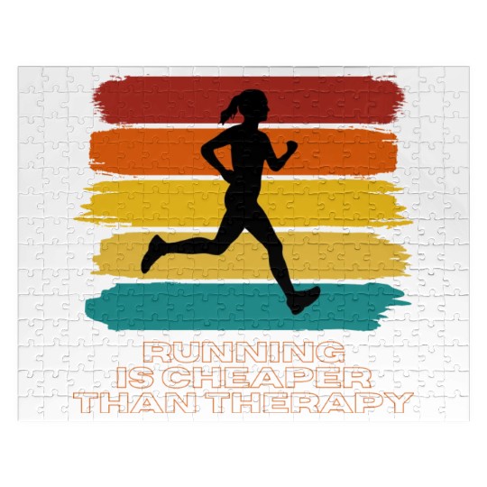 Running Is Cheaper Than Therapy Jigsaw Puzzles