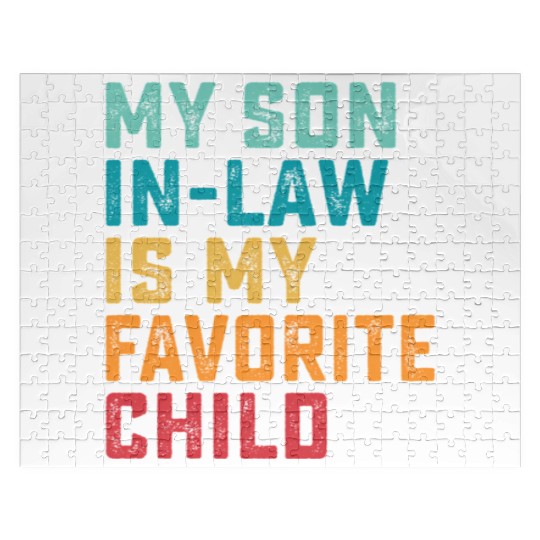My Son In Law Is My Favorite Child Retro Family Hu Jigsaw Puzzles