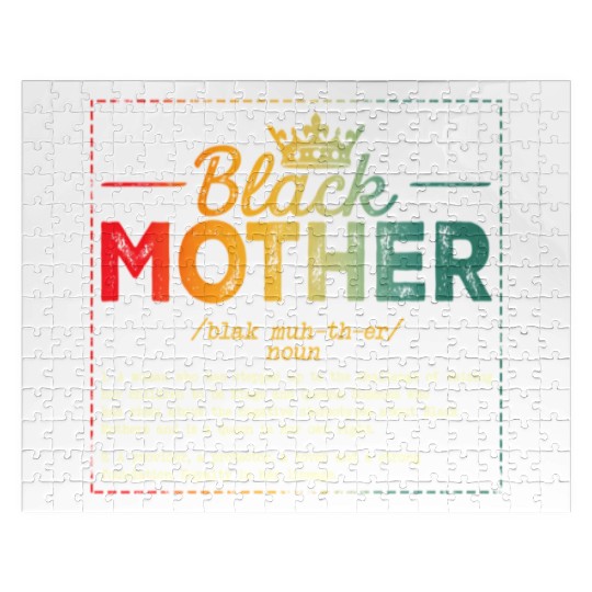 Black Mother African Americans Mothers Day Junetee Jigsaw Puzzles