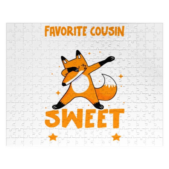 Favorite Cousin Of The Sweet One Fox Dab Jigsaw Puzzles