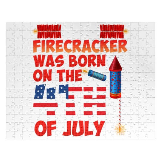 Independence Day This Fireracker was born 4th July Jigsaw Puzzles
