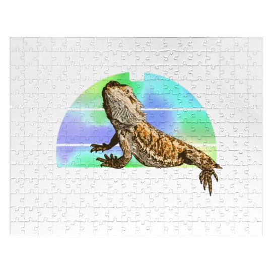 Easily Distracted By Bearded Dragons Reptile Jigsaw Puzzles
