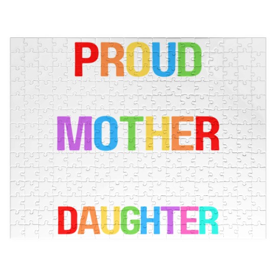 Proud Pride Mother I Love My Daughter Mom Lesbian Jigsaw Puzzles