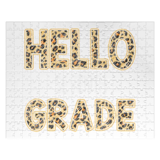 Hello Seventh Grade Leopard 7th Grade Back To Jigsaw Puzzles