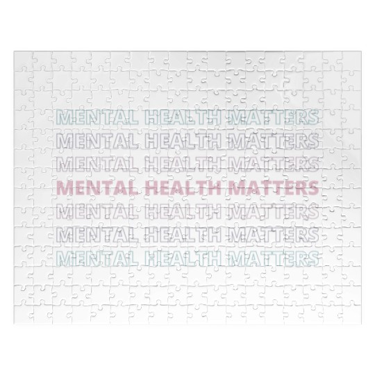 Mental Health Matters | Sans VII French Gray Jigsaw Puzzles