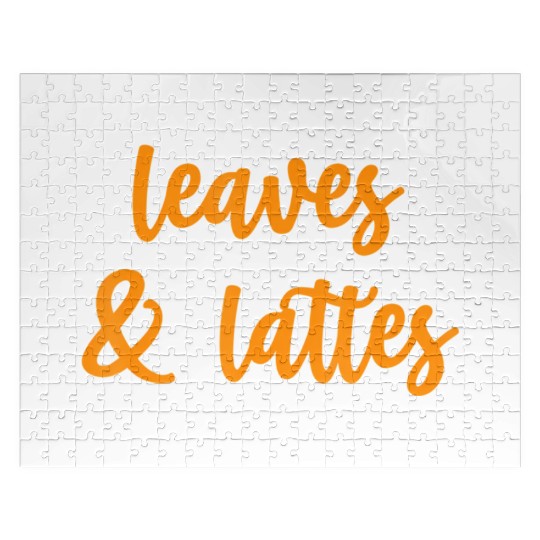 Leaves and Lattes Fall Autumn Lover Jigsaw Puzzles