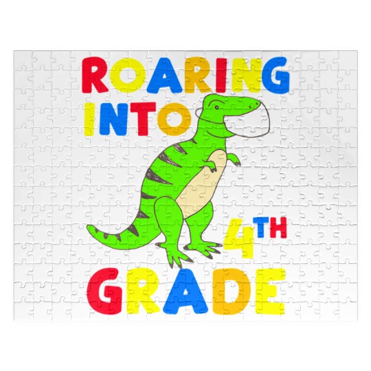 Roaring Into 4th Grade Four Back To School 2020 Jigsaw Puzzles