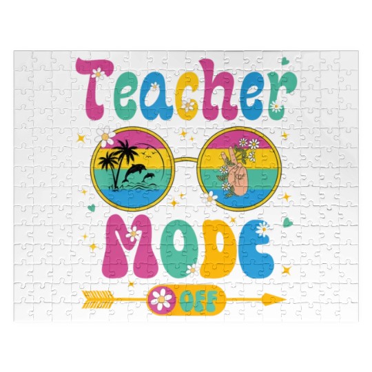 Last Day of School teacher mode off Teacher Jigsaw Puzzles