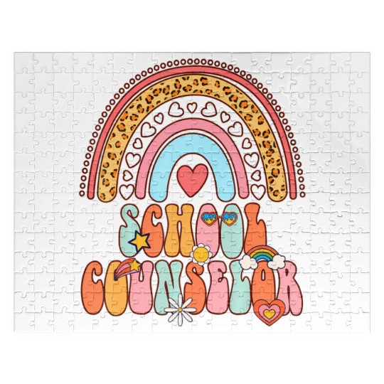 School Counselor Groovy Back to School Jigsaw Puzzles