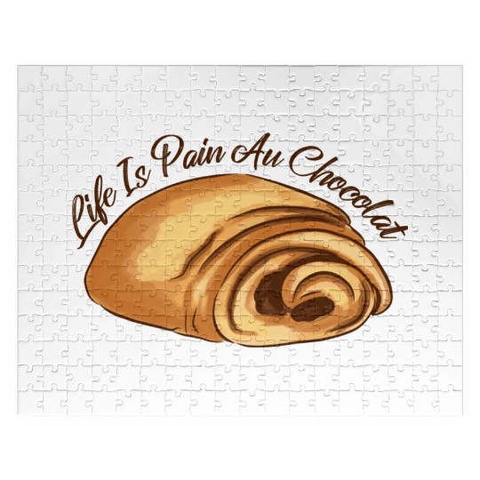 Life Is Pain And Chocolate Sweet Foods Jigsaw Puzzles