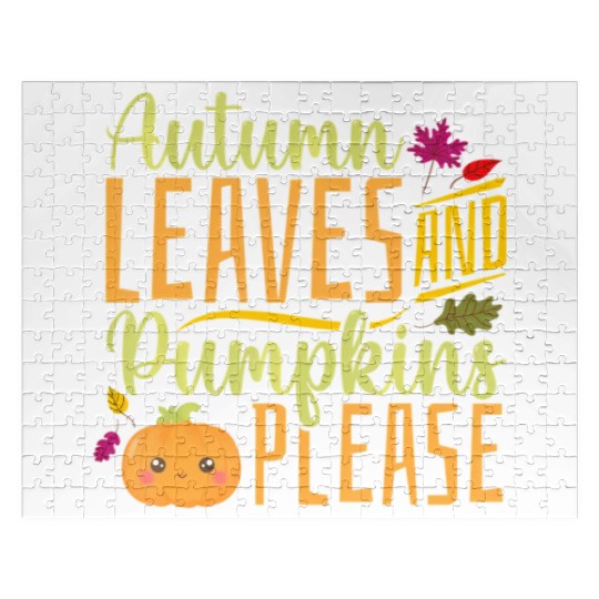 Autumn Leaves and Pumpkins Please - Fall Leaves Jigsaw Puzzles