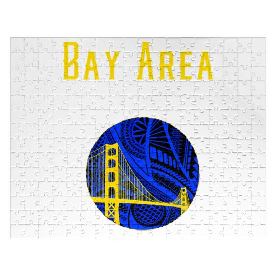 San Francisco Bay Area Bridge Polynesian Warrior T Jigsaw Puzzles