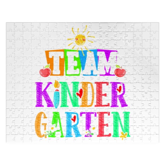 Team Kindergarten Teacher or Student Back To Jigsaw Puzzles