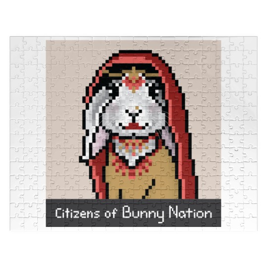 Citizens of Bunny Nation NFT #56 Artwork Jigsaw Puzzles