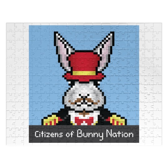Citizens of Bunny Nation NFT #34 Artwork Jigsaw Puzzles