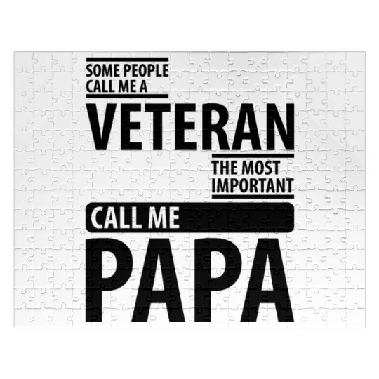SOME PEOPLE CALL ME A VETERAN | father's day gift Jigsaw Puzzles