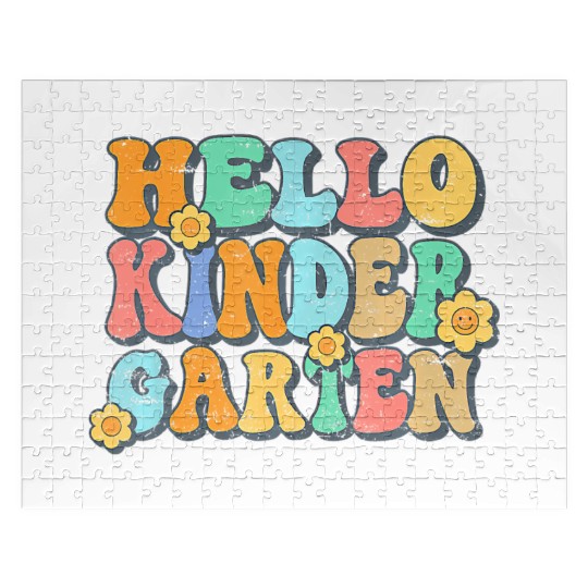 Hello Kindergarten Teacher Team Back To School Jigsaw Puzzles