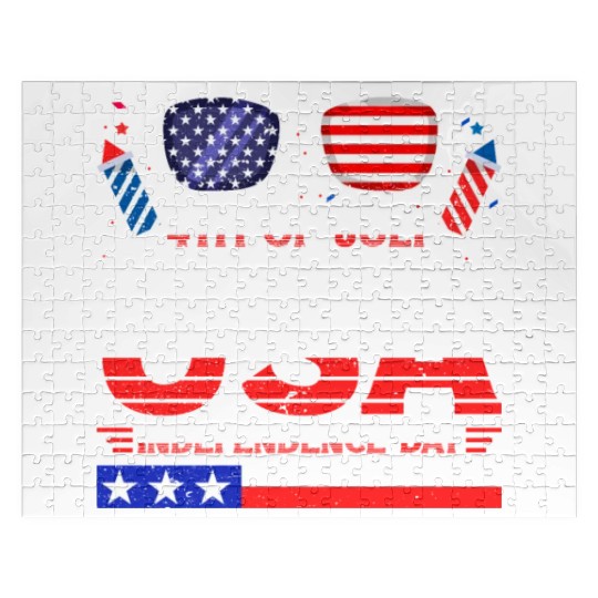 4th July USA Independence Day All American Pride Jigsaw Puzzles