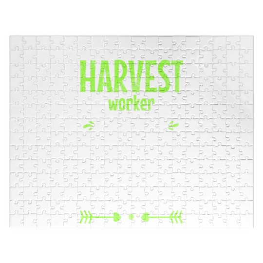 Farmer Farm Harvest Time Vegetable Jigsaw Puzzles