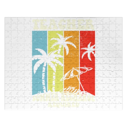 Last Day Of School Teacher Summer Recharge Jigsaw Puzzles