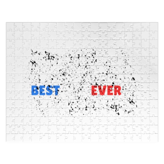 Father's day Best dad ever with US american Jigsaw Puzzles