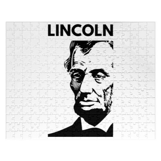 Black White Abraham Lincoln Jigsaw Puzzles