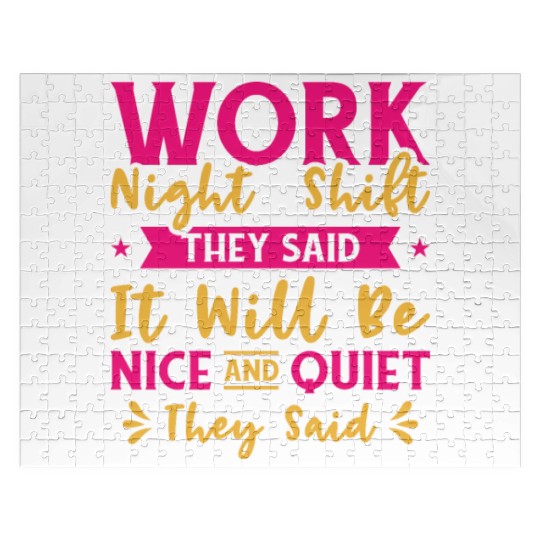 Night Shift Worker Graveyard Duty Jigsaw Puzzles