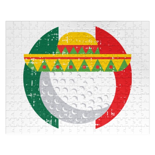 Cinco De Mayo Mexico Golf Ball Funny Mexican s Jigsaw Puzzles