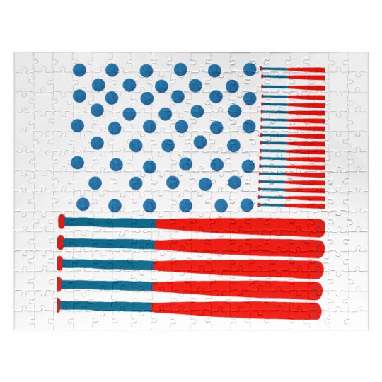 Baseball Stars & Stripes: A Patriotic Swing Jigsaw Puzzles