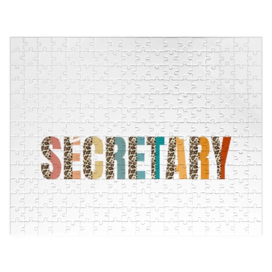School Secretary Leopard Design Jigsaw Puzzles