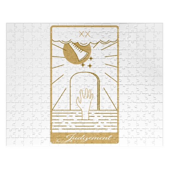 Tarot Card Judgement Occult Gothic Halloween Jigsaw Puzzles