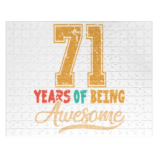 71St 71 Years Of Being Awesome Wedding Anniversary Jigsaw Puzzles