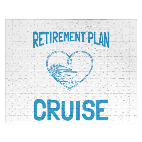 Cruising Vacation Retiree Cruise Ship Retiret Plan Jigsaw Puzzles
