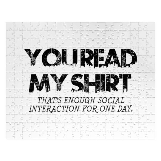 Social Interaction Graphic Novelty Sarcastic Jigsaw Puzzles