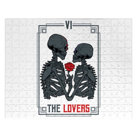 Tarot Card Astrology eleton ull Horror Jigsaw Puzzles