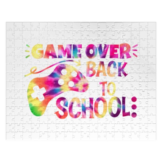 Game Over Back To School First Day Of School Jigsaw Puzzles