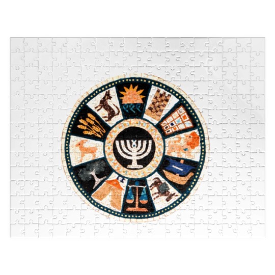 12 Twelve Tribes Of Israel Hebrew Israelite Judah Jigsaw Puzzles