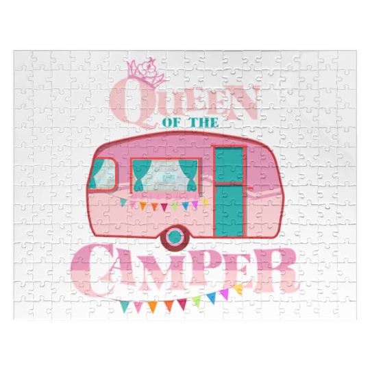 Queen Of The Camper Camping Jigsaw Puzzles
