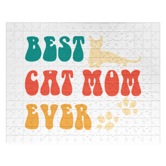 Best Cat Mom Ever Mothers Day - Cat For Jigsaw Puzzles