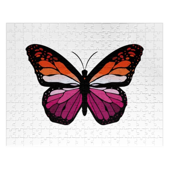 Lesbian Monarch Butterfly Sticker Jigsaw Puzzles