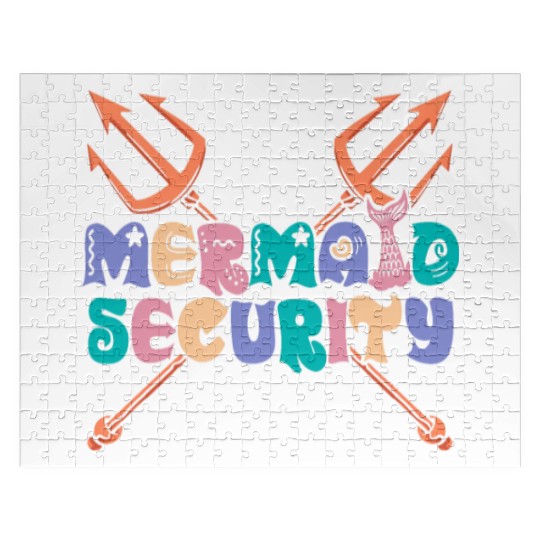 Mermaid Security Spear Decorations Fantasy Mermaid Jigsaw Puzzles