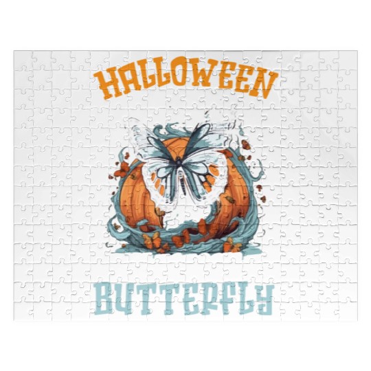 Butterfly Halloween Trick Or Treat Insect Lover Jigsaw Puzzles
